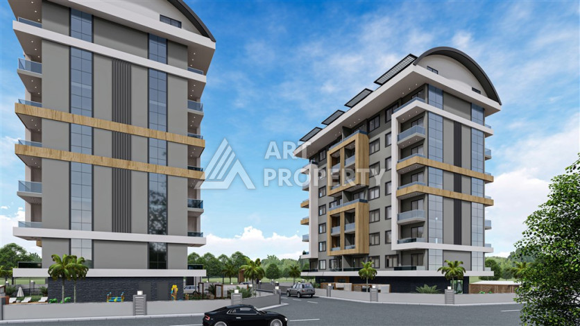 Комплекс с развитой инфраструктурой на этапе строительства в Авсалларе! - Ракурс 8