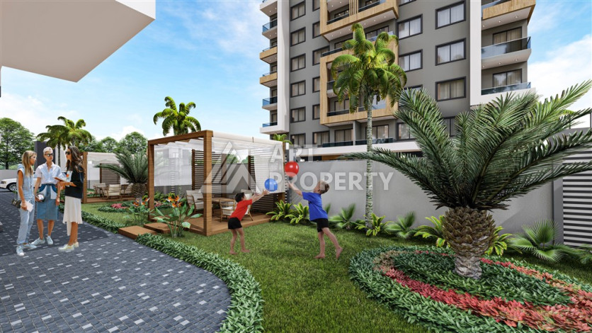 Комплекс с развитой инфраструктурой на этапе строительства в Авсалларе! - Ракурс 12