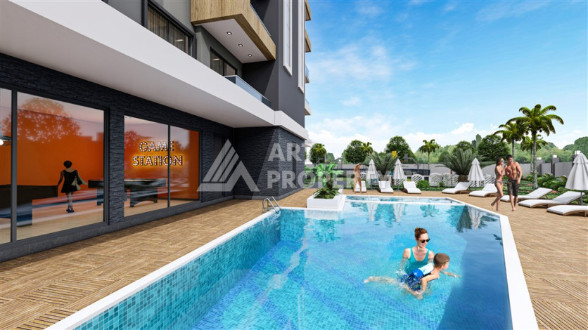 Комплекс с развитой инфраструктурой на этапе строительства в Авсалларе! - Ракурс 14