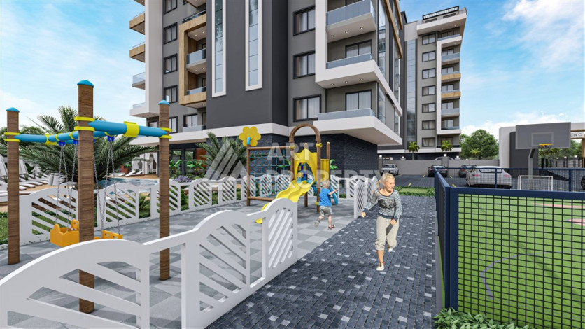 Комплекс с развитой инфраструктурой на этапе строительства в Авсалларе! - Ракурс 15