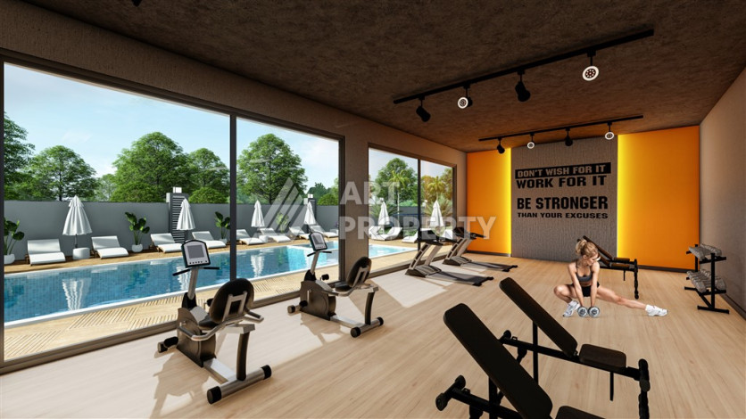 Комплекс с развитой инфраструктурой на этапе строительства в Авсалларе! - Ракурс 19