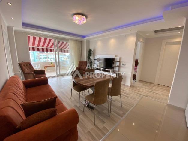 Квартира с шикарной террасой и видом на город и море в районе Махмутлар планировки 2+1, 110м2 - Ракурс 5