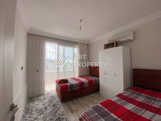 Квартира с шикарной террасой и видом на город и море в районе Махмутлар планировки 2+1, 110м2 - Ракурс 6