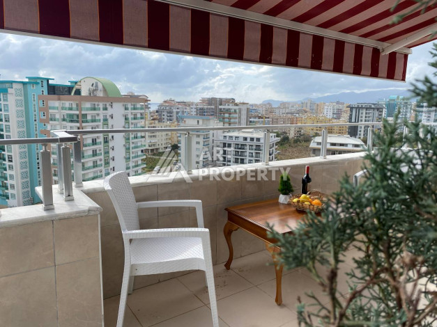 Квартира с шикарной террасой и видом на город и море в районе Махмутлар планировки 2+1, 110м2 - Ракурс 10