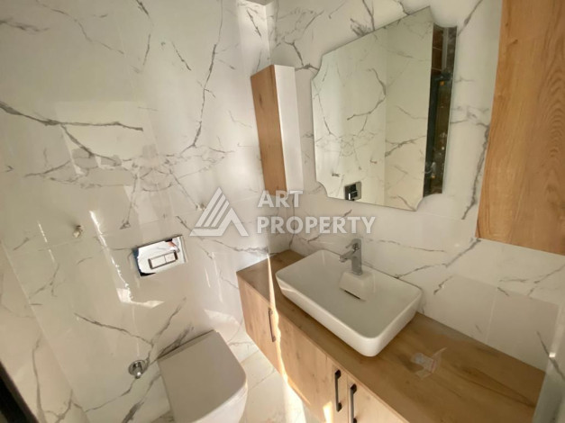 Квартира с панорамными окнами и видом на город и море в районе Оба планировки 3+1, 150м2 - Ракурс 10