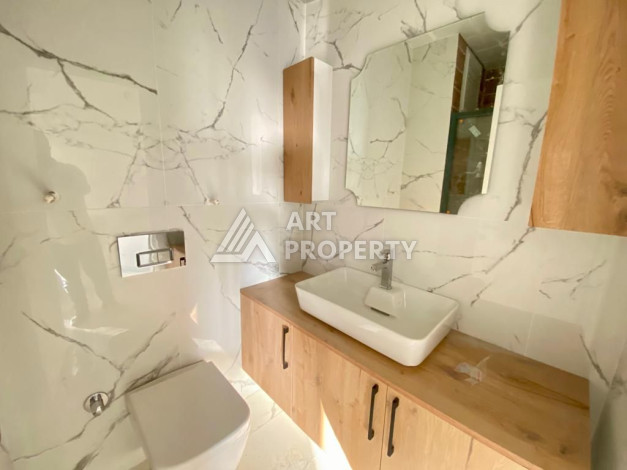 Квартира с панорамными окнами и видом на город и море в районе Оба планировки 3+1, 150м2 - Ракурс 11