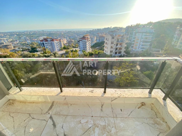 Квартира с панорамными окнами и видом на город и море в районе Оба планировки 3+1, 150м2 - Ракурс 14