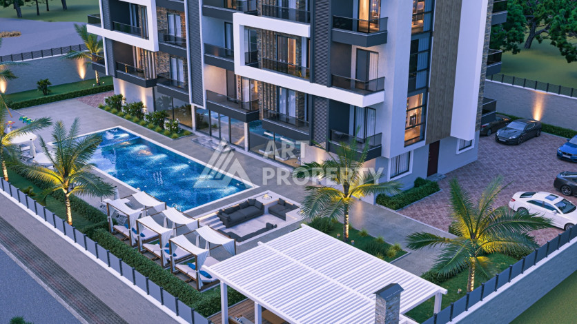 Комплекс на этапе строительства с видовыми характеристиками в Авсалларе! - Ракурс 11