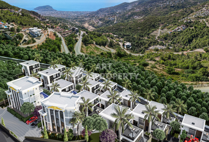 Новый проект вилл с шикарными видами в районе Бекташ, Алания! - Ракурс 3
