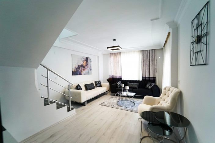 Меблированный четырехкомнатный дуплекс в престижном районе Оба, 140 м2 - Ракурс 9