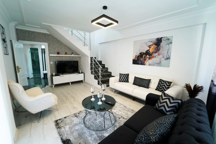 Меблированный четырехкомнатный дуплекс в престижном районе Оба, 140 м2 - Ракурс 10