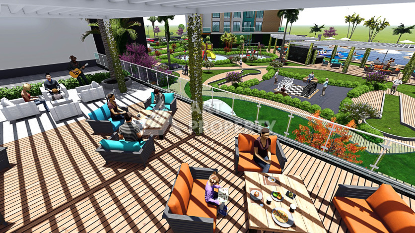 Апартаменты 1+1 в новом жилом комплексе с богатой инфраструктурой - Ракурс 8