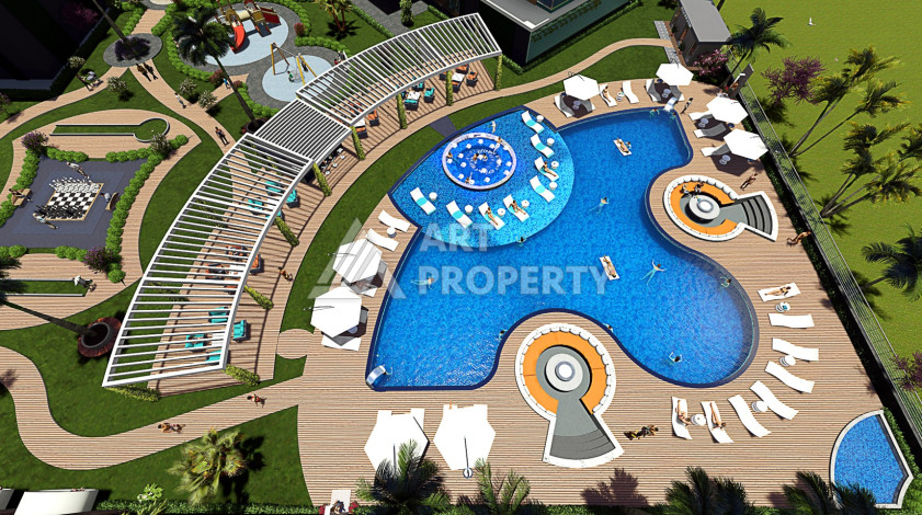 Апартаменты 1+1 в новом жилом комплексе с богатой инфраструктурой - Ракурс 9