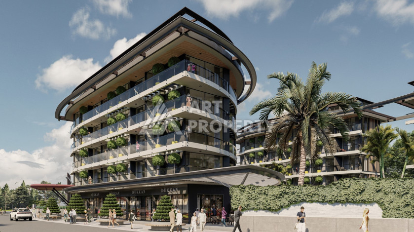 Шикарный проект с большой территорией 5.532 м², в районе нижняя Оба - Ракурс 2