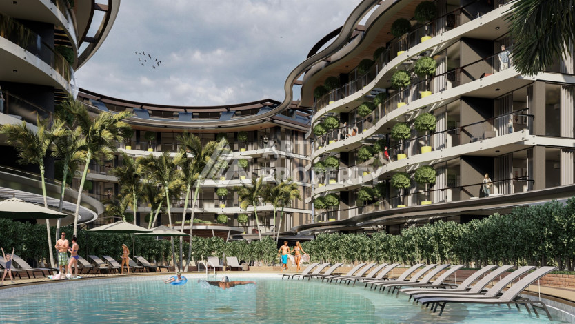 Шикарный проект с большой территорией 5.532 м², в районе нижняя Оба - Ракурс 4