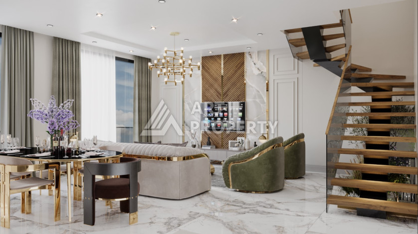 Шикарный проект с большой территорией 5.532 м², в районе нижняя Оба - Ракурс 9