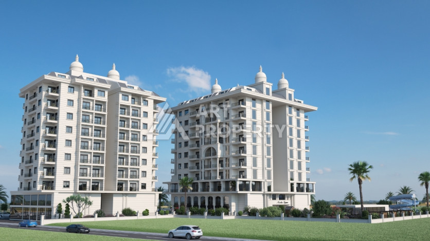 Комплекс на этапе строительства от ведущего застройщика Алании в районе Махмутлар! - Ракурс 11