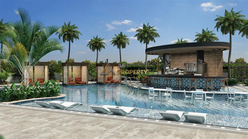 Новая резиденция на этапе строительства в престижном районе Оба. - Ракурс 4