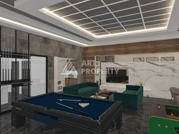 Комплекс на этапе строительства от ведущего застройщика Алании в районе Махмутлар! - Ракурс 25