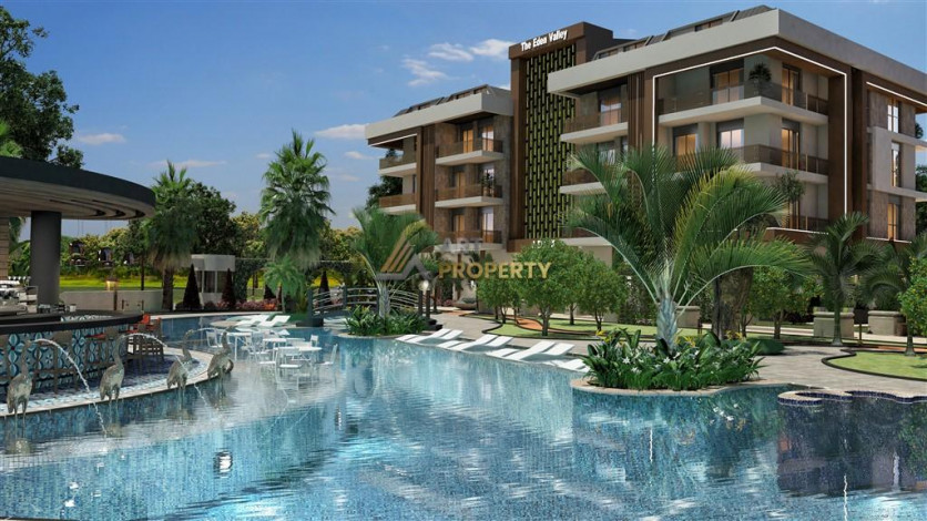 Новая резиденция на этапе строительства в престижном районе Оба. - Ракурс 5