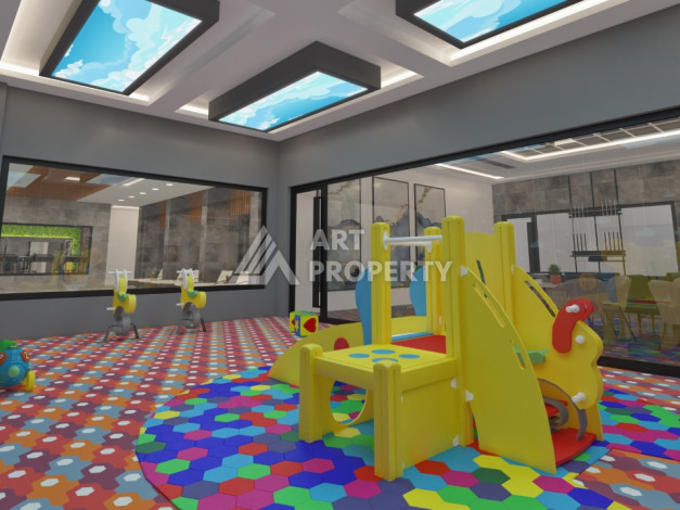 Комплекс на этапе строительства от ведущего застройщика Алании в районе Махмутлар! - Ракурс 32