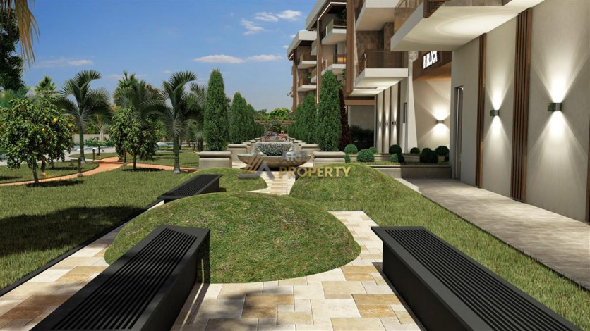 Новая резиденция на этапе строительства в престижном районе Оба. - Ракурс 10