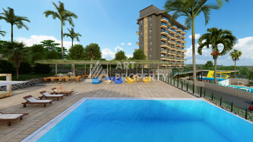 Новые квартиры в Авсаллар Алания: 1+1, 2+1, 3+1 - Ракурс 10