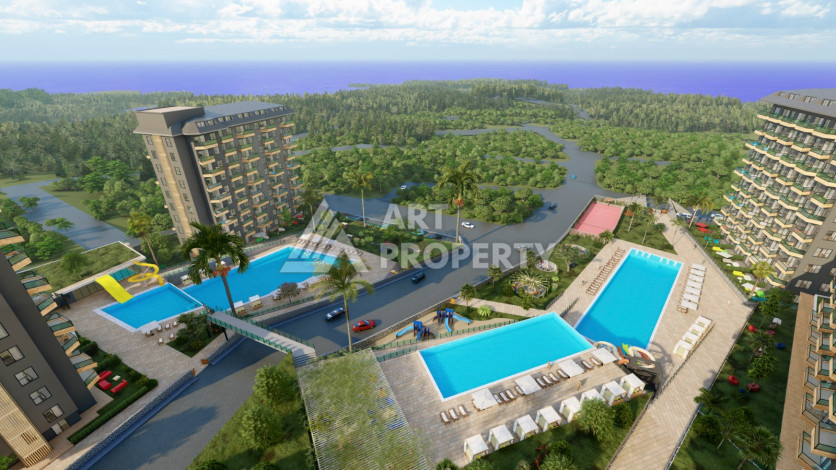 Новые квартиры в Авсаллар Алания: 1+1, 2+1, 3+1 - Ракурс 12