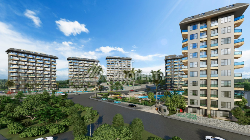 Новые квартиры в Авсаллар Алания: 1+1, 2+1, 3+1 - Ракурс 19