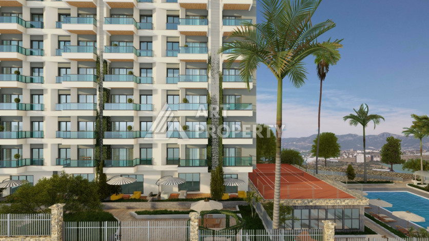 Новый проект на этапе строительства в Махмутларе - Ракурс 3