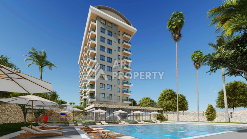 Новый проект на этапе строительства в Махмутларе - Ракурс 4