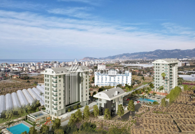 Новый проект на этапе строительства в Махмутларе - Ракурс 9