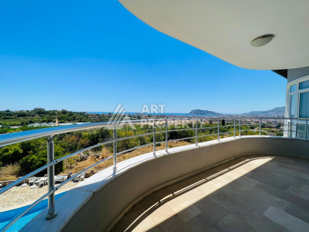 Дуплекс с шикарными видами на море и горы в районе Оба, 4+1, 200м2 - Ракурс 28