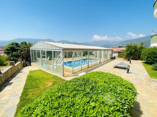 Дуплекс с шикарными видами на море и горы в районе Оба, 4+1, 200м2 - Ракурс 33