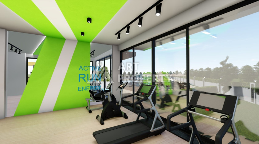 Апартаменты в роскошном жилом комплексе в престижном районе Оба планирвовки 1+1, 48м2 - Ракурс 16