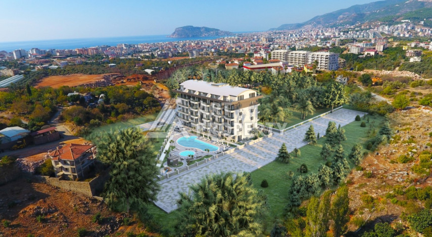 Апартаменты в роскошном жилом комплексе в престижном районе Оба планирвовки 1+1, 48м2 - Ракурс 17