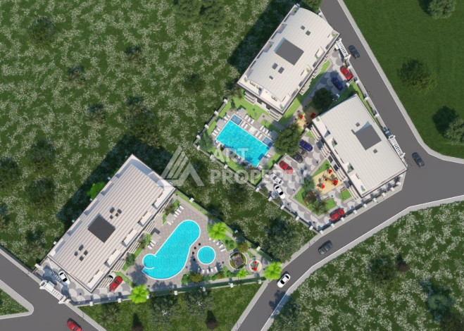 Апартаменты в роскошном жилом комплексе в престижном районе Оба планирвовки 1+1, 48м2 - Ракурс 18