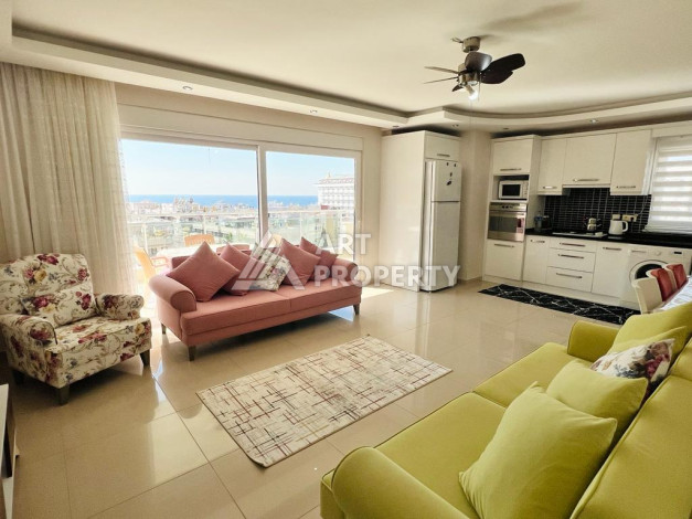 Апартаменты с видом на море и город планировки 2+1 в районе Махмутлар, 125м2 - Ракурс 4