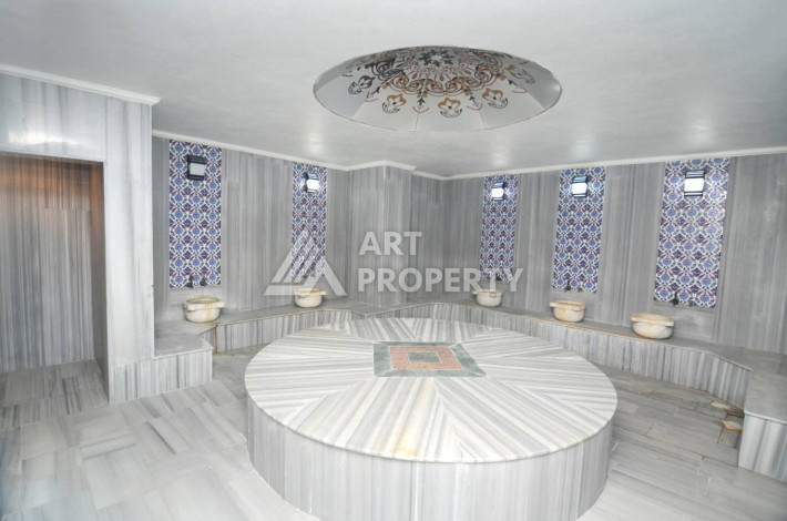 Апартаменты с видом на море и город планировки 2+1 в районе Махмутлар, 125м2 - Ракурс 19