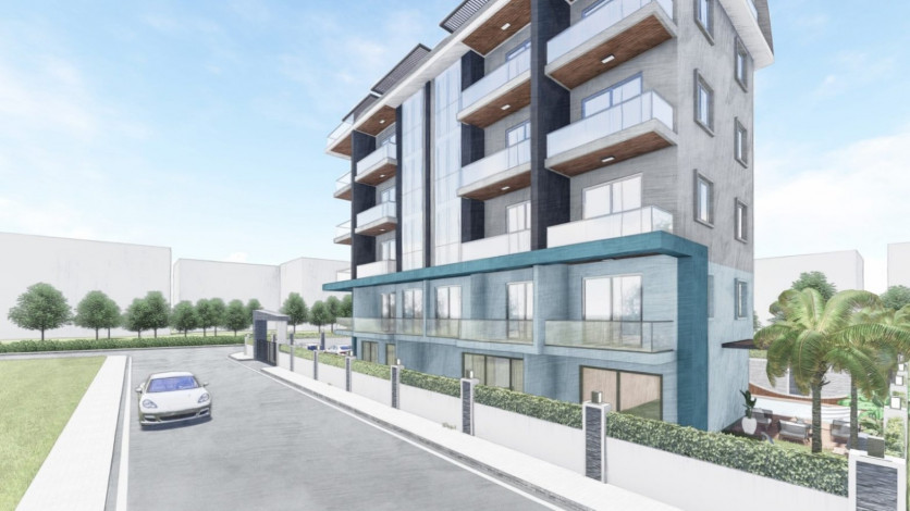 Апартаменты 1+1 в новом доме в районе Оба, 47 м2 - Ракурс 4