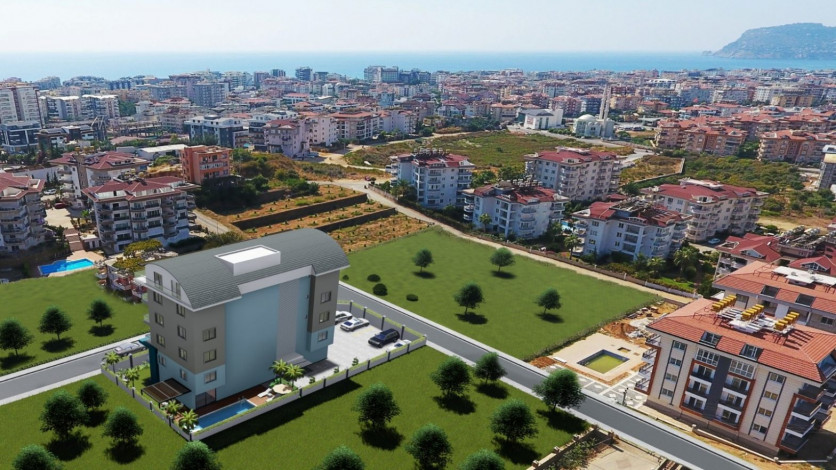 Апартаменты 1+1 в новом доме в районе Оба, 47 м2 - Ракурс 5