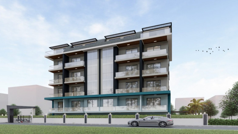 Апартаменты 1+1 в новом доме в районе Оба, 47 м2 - Ракурс 8