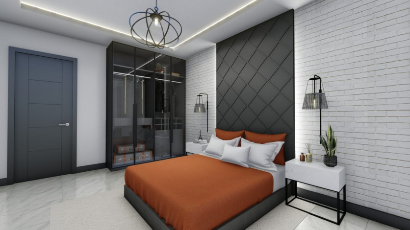 Апартаменты 1+1 в новом доме в районе Оба, 47 м2 - Ракурс 10