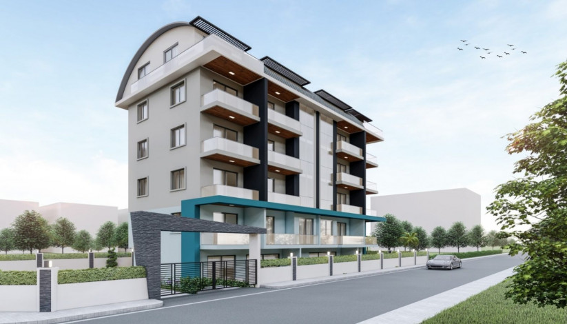 Апартаменты 1+1 в новом доме в районе Оба, 47 м2 - Ракурс 11