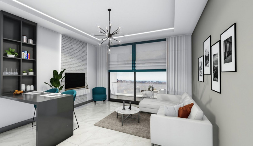 Апартаменты 1+1 в новом доме в районе Оба, 47 м2 - Ракурс 12