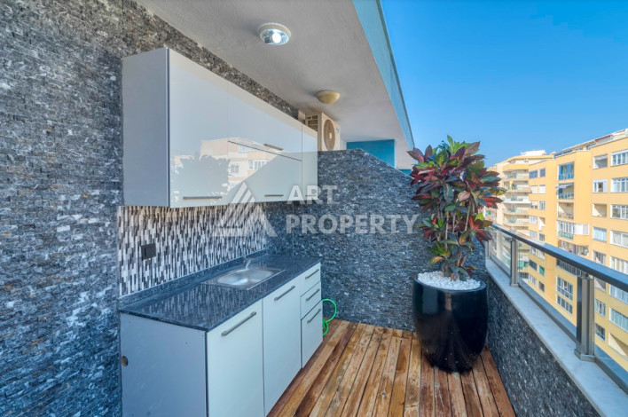 Элитный двухуровневый пентхаус планировки 3+1 в районе Махмутлар, 220м2 - Ракурс 13