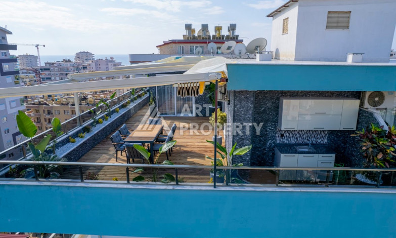 Элитный двухуровневый пентхаус планировки 3+1 в районе Махмутлар, 220м2 - Ракурс 39