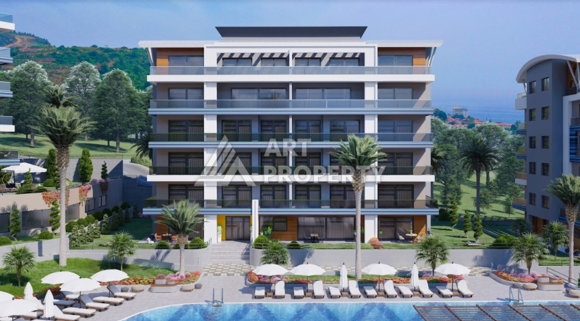 Квартира в потрясающем новом комплексе в районе Каргыджак планировки 1+1, 62м2 - Ракурс 1