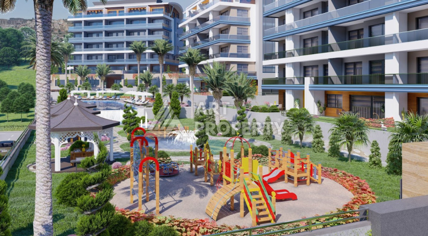 Квартира в потрясающем новом комплексе в районе Каргыджак планировки 1+1, 62м2 - Ракурс 7