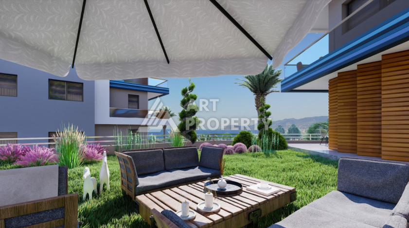 Квартира в потрясающем новом комплексе в районе Каргыджак планировки 1+1, 62м2 - Ракурс 10